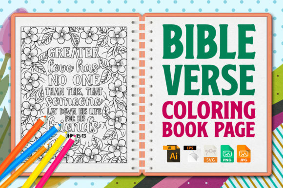 Bible Verse Coloring Pages Graphics & Coloring Pages Amp
