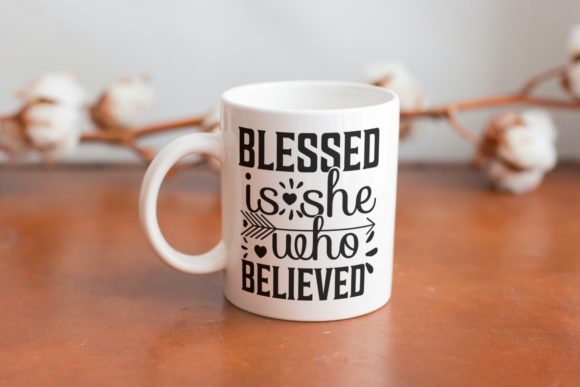 Blessed is She Christian Quotes: Graphics for Crafts