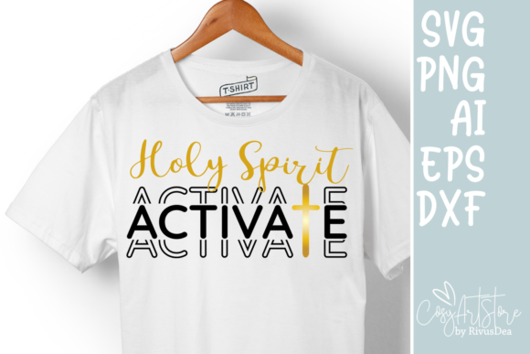 Holy Spirit Activates SVG: Faith Graphics for Crafts