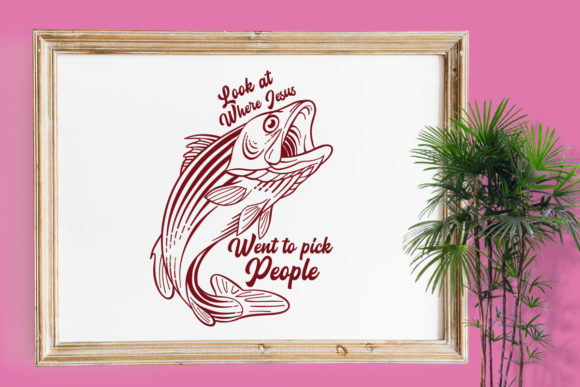 Look Where Jesus Went Graphics & Print Templates