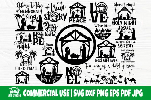 Nativity Bundle SVG Cut Files: Graphics for Crafts