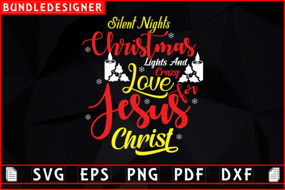 Silent Nights Christmas Lights: Graphics & Print Templates